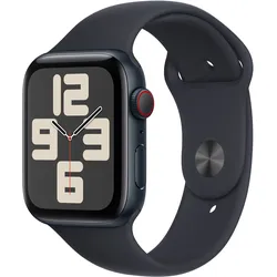 AppleWatch SE Aluminium Cellular 44mm Mitternacht MRH53QF/A Sportarmband Mitternacht S/M