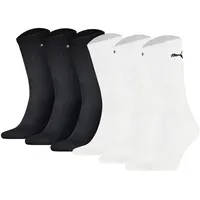 Puma Socken 6er Pack Schwarz/Weiß 39-42