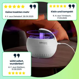 ideoon Insektenfänger UV-Licht & Luftstrom USB 5W