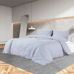 Bettwäsche-Set Grau 260x220 cm – Mikrofaser für luxuriösen Komfort