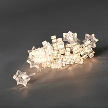 Konstsmide LED Lichterkette klare Sterne 2 m Weiß
