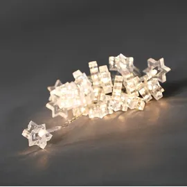 Konstsmide LED Lichterkette klare Sterne 2 m Weiß
