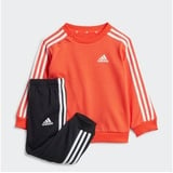 Adidas Sportswear Trainingsanzug ESSENTIALS 3STREIFEN KIDS JOGGINGANZUG (2-tlg) rot 86