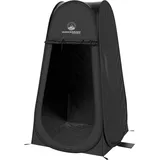 Wakeman Campingzelte Portable Privacy Tent Pop-Up-Pod – Sofort-Duschzelt, Ankleidezimmer oder tragbare Toilettenkabine mit Tragetasche für Camping, Strand oder Heckklappe Outdoors (schwarz), 1-Person
