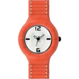 Hip Hop Uhr 32 mm Silikonarmband Orange