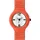 Hip Hop Uhr 32 mm Silikonarmband Orange