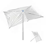 RTVGNSZSJL Rechteckig Gartenschirm 4m 3m 2m Transparenter Terrassenschirm Wasserdicht Großer Marktschirm Tischschirm Für Balkon, Strand, Höfe(3x2m/10x6.5ft)