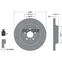 Textar Bremsscheibe PRO+