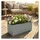 ethick Blumentopf Rechteckig 58 78 x 29 x 30 cm Beton-Grau