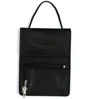 Jennifer Jones Leather Bag Street Herren Damen Brustbeutel schwarz 10x1x14 OTJ503S - Schwarz