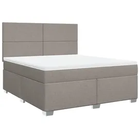 vidaXL Boxspringbett 180 x 200 cm Taupe