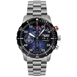 Zeppelin 7218M-3 Herrenuhr Automatik Chronograph Eurofighter mit Stahlband