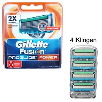 Gillette Fusion ProGlide Power 4er Set Rasierklingen Klingen