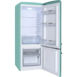 Amica KGCR 384 150 S Retro-Kühl-Gefrierkombination (191 l, 1450 mm hoch, Schwarz))