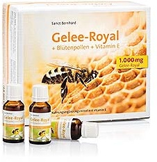 Gelee-Royal + Blütenpollen + Vitamin-E-Trinkfläschchen - 600 ml