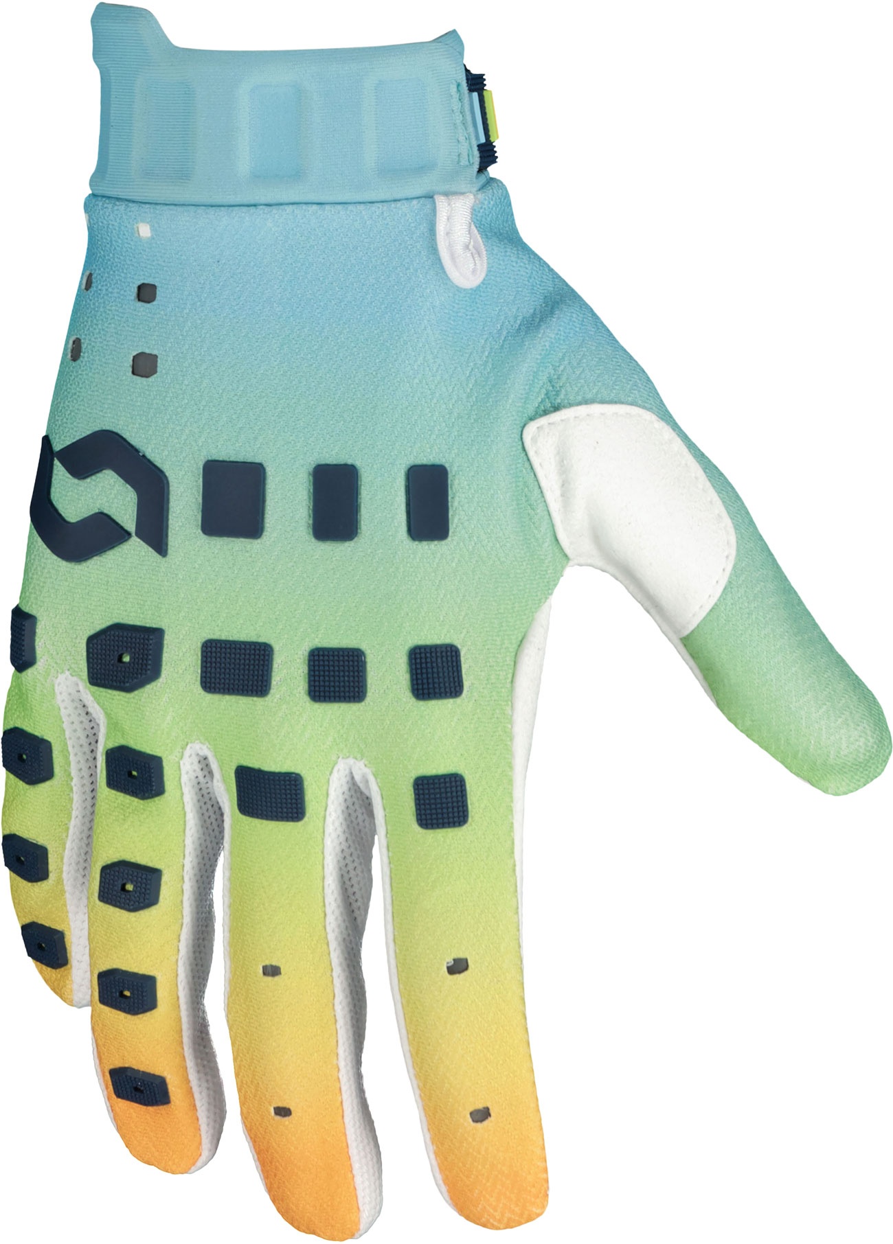 Scott Podium Pro S24, gants - Bleu Clair/Vert Clair/Orange/Blanc - XXL