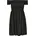 Shirtkleid Schwarz XXL
