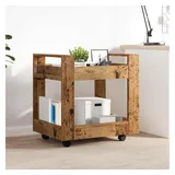 vidaXL Schreibtischwagen Altholz 60 x 45 x 60 cm Holzwerkstoff