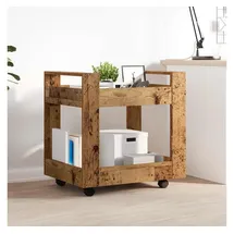 vidaXL Schreibtischwagen Altholz 60 x 45 x 60 cm Holzwerkstoff