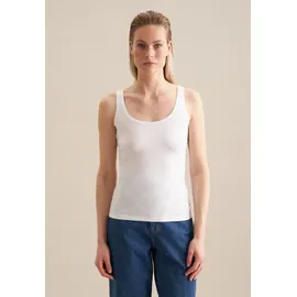 Seidensticker Shirttop Ohne Arm Rundhals Uni weiß XL (42)