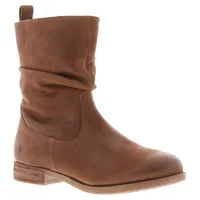 Hush Puppies Damenstiefel Biker Emilia Leder Reißverschluss Hellbraun UK Größe 4