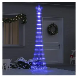 vidaXL LED-Weihnachtsbaum 70 x 70 x 250 cm Blau