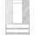 FMD Auma Garderobenschrank 105 x 39,7 x 151,2 cm weiß