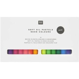 Rico Design Ölpastellkreide Neonfarben, 12 Farben