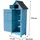 habitat garten Gartenschrank cabanon 54 x 179 x 77 cm Blau