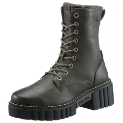 Schnürboots, mit Profilsohle, Gr. 37, oliv, , 11871802-37