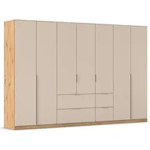 Rauch Drehtürenschrank »Kleiderschrank Schrank Garderobe AGORDO mit Dekor- oder Hochglanzfront«, (in zwei Griff-Farben mit Dekor- oder Hochglanzfront), mit Außenschubkästen, in 6 Breiten und 2 Höhen MADE IN GERMANY, braun