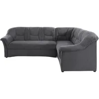 DOMO collection Ecksofa »Sarafina zeitlos&bequem, optional mit Federkern, Breite 240cm, L-Form« wahlweise mit Bettfunktion grau