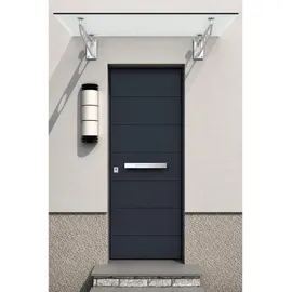 Buylando Glasvordach 200 x 90 cm weiß