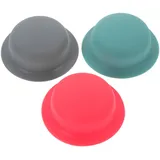 Luxshiny 3 Stück Teiliges Silikon Topfdeckel Knopf Abdeckung Hitzebeständige Verbrühung Topfgriff Hüllen für Kochgeschirr Waschbar und Wiederverwendbar für Gusstöpfe und Bratpfannen
