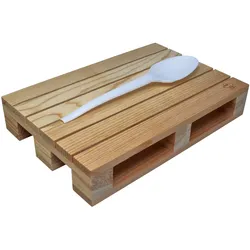 emissimo Löffel aus Bio-Plastik CPLA, kompostierbar, 165 mm - Typ: Löffel  1000 Stück