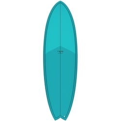 Torq TET Epoxy MOD Fish Wellenreiter surfboard Wave Surfbrett, Länge in Fuß: 6.6, Breite in inch: 21, Farbe: Weiss Pinline