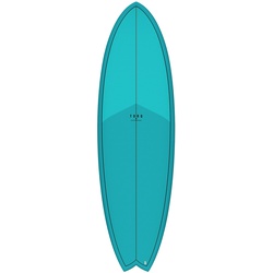 Torq TET Epoxy MOD Fish Wellenreiter surfboard Wave Surfbrett, Länge in Fuß: 6.6, Breite in inch: 21, Farbe: Weiss Pinline