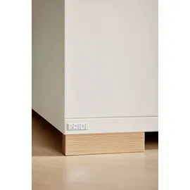 Paidi Kinderkleiderschrank Enie 124 x 56 cm Eiche massiv weiß