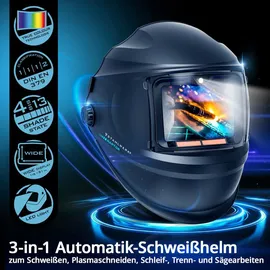 STAHLWERK Automatik-Schweißhelm 3-in-1 RAPTOR mit LED-Licht