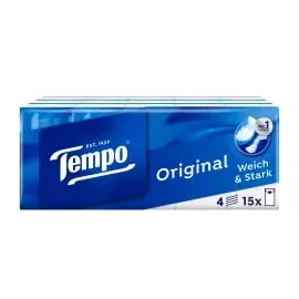 Tempo Taschentücher Klassik 4-lagig 15 x 10 St.