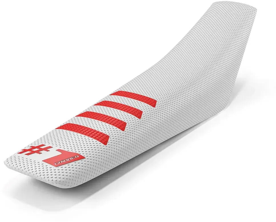 Onegripper Ribbed Sitzbezug - White / Red - One Size