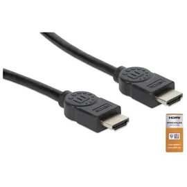 Manhattan HDMI Anschlusskabel HDMI-A Stecker HDMI-A Stecker 1 m Schwarz