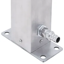vidaXL Wassersäule 100 cm Edelstahl silber