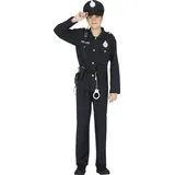 FIESTAS GUIRCA Polizei Kostüm Kinder 14-16 Jahre - Dunkelblaues Mädchen u. Jungen Polizei Kostüm - Polizei Uniform, Polizeimütze Kinder Karneval, Fasching Kostüm Kinder Junge Kostüm Polizei Kinder