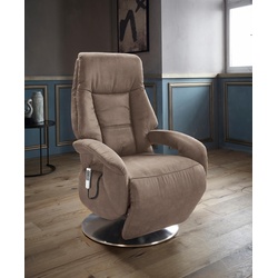 TV-Sessel SIT&MORE „Enjoy“ Sessel Gr. Luxus-Microfaser, 2-motorig-mit Aufstehhilfe, Aufstehhilfe, B/H/T: 74 cm x 111 cm x 77 cm, grau (taupe) Fernsehsessel und TV-Sessel in Größe M, wahlweise mit Motor Aufstehhilfe