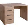 Schreibtisch COMPOSAD Espresso,Schreibtisch, Büroschreibtisch, Computerschreibtisch, braun (eiche honig, eiche honig, eiche honig), B:110cm H:75,4cm T:59,6cm, Tische, mit 4 Schubladen