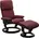 Relaxsessel STRESSLESS rot bordeaux batick B 87cm H 101cm T 78cm Leder ist ein leicht korrigiertes durchgefärbtes genarbtes Möbelleder bei dem die meisten Unebenheiten Spuren in der Regel entfernt wurden