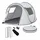 Relaxdays Pop Up Zelt 2–3 Personen Tunnel Grau