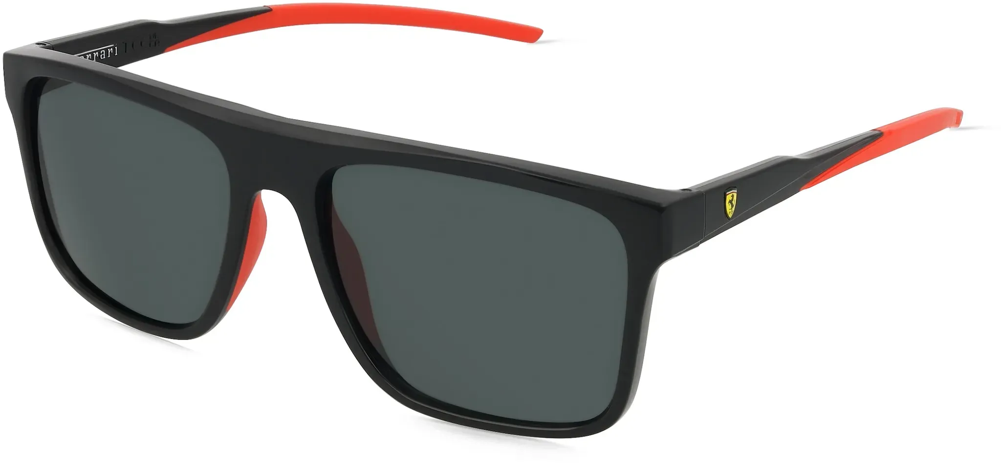 Scuderia Ferrari 0FZ6006 Herren-Sonnenbrille Vollrand Eckig Kunststoff-Gestell, Schwarz