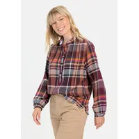 CAMEL ACTIVE Karobluse mit Stehkragen Rot-Lila, Womenswear-S